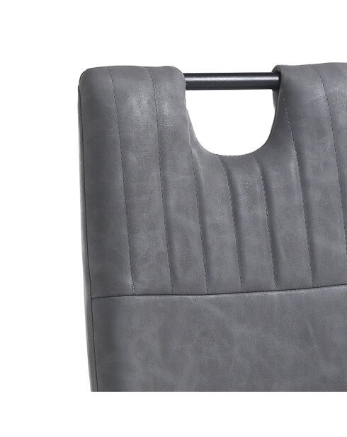4 Chaises axandra gris foncé - 97x44x50 cm