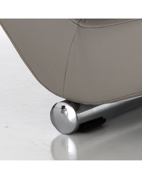 Chaise longue sofia grise - 85x62x172 cm