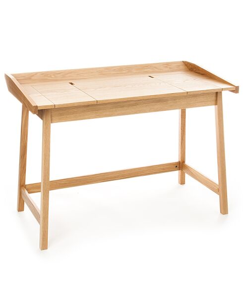 Bureau console henny chêne - 80x113x60 cm
