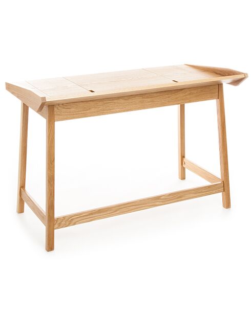 Bureau console henny chêne - 80x113x60 cm