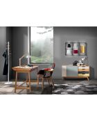 Bureau console henny chêne - 80x113x60 cm