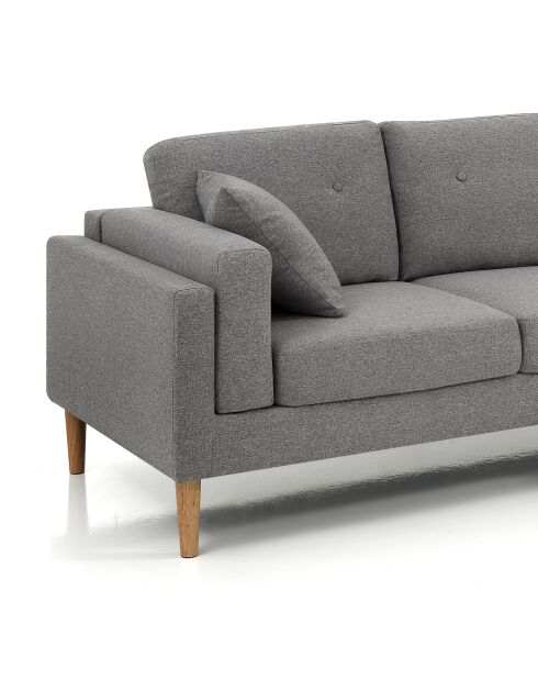 Canapé d'angle giada chêne/gris - 230x85/148x85