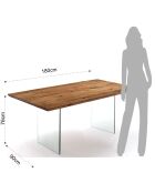 Table float chêne - 180x90x76 cm