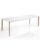 Table à rallonge varm chêne - 75x90x160/200/240 cm