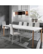 Table à rallonge varm chêne - 75x90x160/200/240 cm