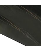 Table à rallonge raul 2 gris mat/noir mat - 75x90x160/200/240 cm