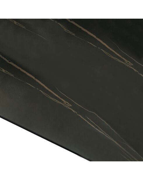 Table à rallonge raul 2 gris mat/noir mat - 75x90x160/200/240 cm