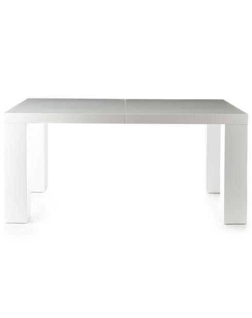 Table imperial blanche - 76x90x160/205/250 cm