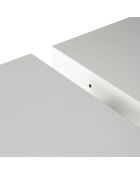 Table imperial blanche - 76x90x160/205/250 cm