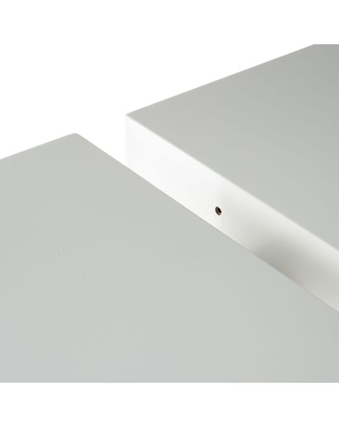 Table imperial blanche - 76x90x160/205/250 cm