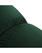 Chauffeuse en Velours Tropea vert bouteille - 94x94x63 cm