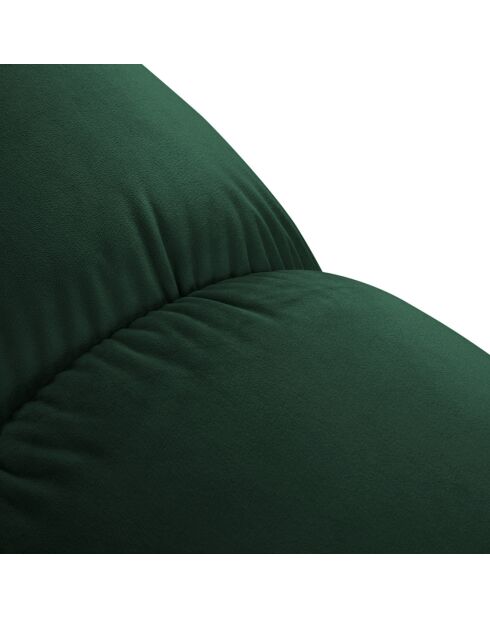 Chauffeuse en Velours Tropea vert bouteille - 94x94x63 cm