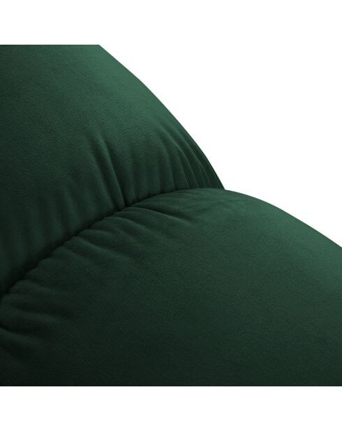 Chauffeuse en Velours Tropea vert bouteille - 94x94x63 cm
