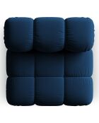Chauffeuse en Velours Tropea bleu roi - 94x94x63 cm