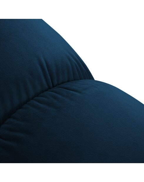 Chauffeuse en Velours Tropea bleu roi - 94x94x63 cm