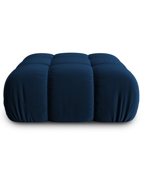 Pouf en Velours Tropea bleu roi - 94x94x39 cm