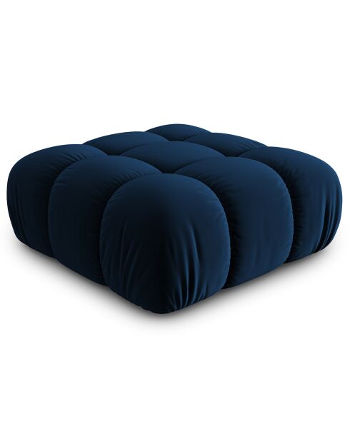 Pouf en Velours Tropea bleu roi - 94x94x39 cm