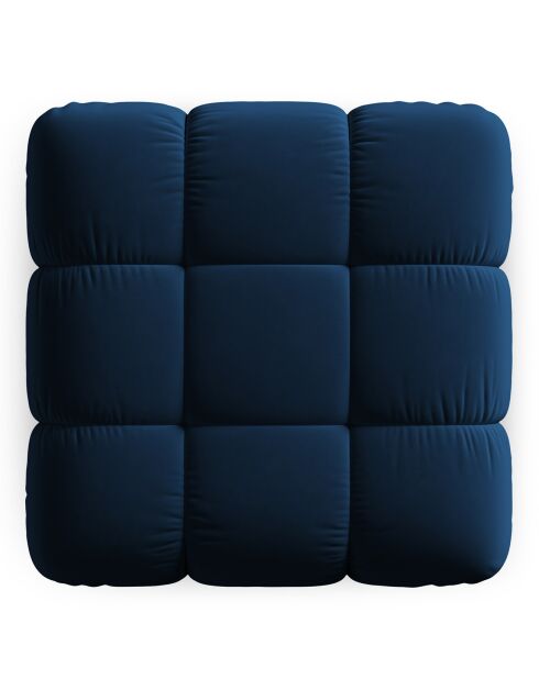 Tropea Velvet Poef koningsblauw - 94x94x39 cm