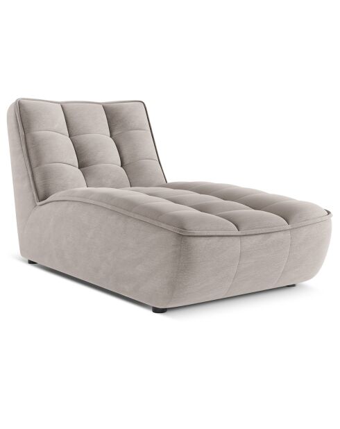 Chaise Longue Moni gris clair - 172x83x91 cm