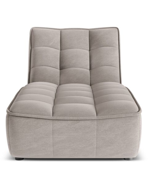 Chaise Longue Moni gris clair - 172x83x91 cm