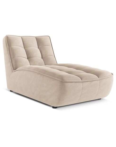 Chaise Longue Moni beige - 172x83x91 cm