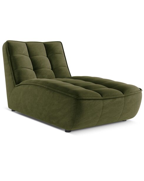 Chaise Longue Moni verte - 172x83x91 cm