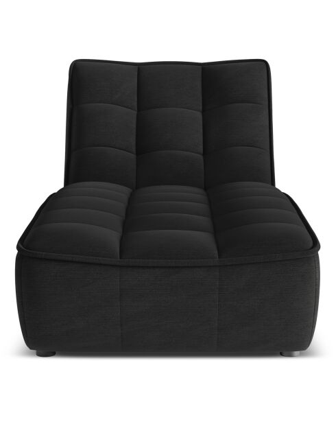 Chaise Longue Moni noire - 172x83x91 cm