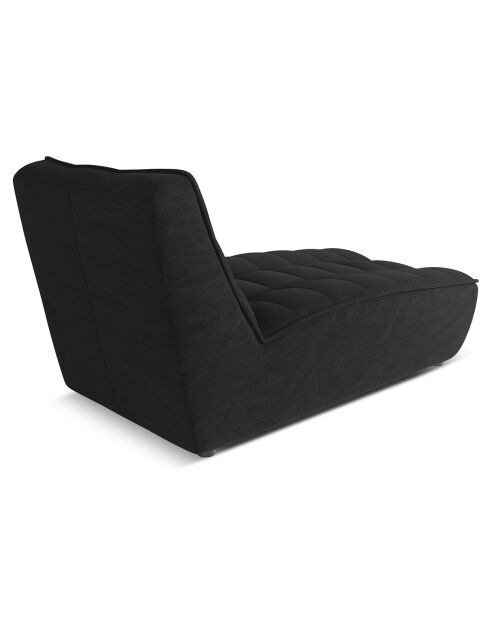 Chaise Longue Moni noire - 172x83x91 cm