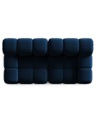 Canapé Modulaire Velours Tropea 2 Places bleu roi - 188x94x63 cm