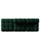 Chauffeuse Gauche Velours Tropea 4 Places vert bouteille - 282x94x63 cm