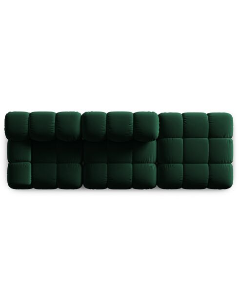 Tropea Velvet 4-zits fauteuil rechterstoel flesgroen - 282x94x63 cm