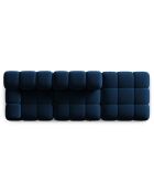 Chauffeuse Droit Velours Tropea 4 Places bleu roi - 282x94x63 cm