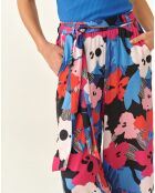Marineblaue Palazzo-Hose