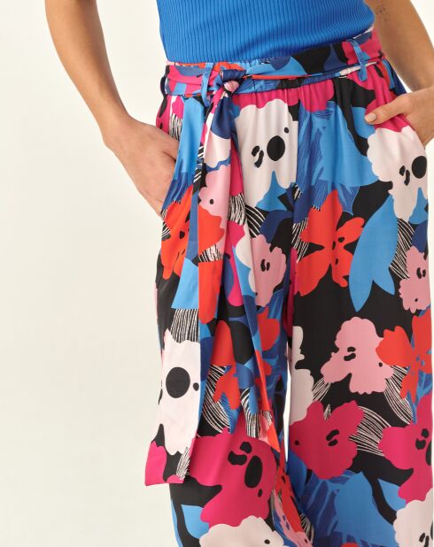 Marineblaue Palazzo-Hose