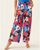 Marineblaue Palazzo-Hose