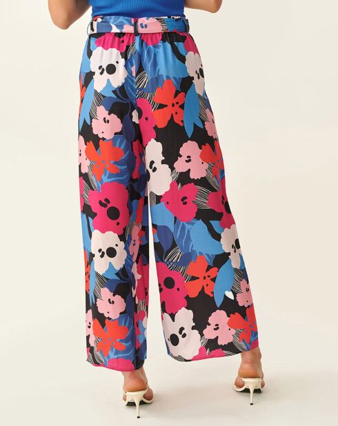 Marineblaue Palazzo-Hose