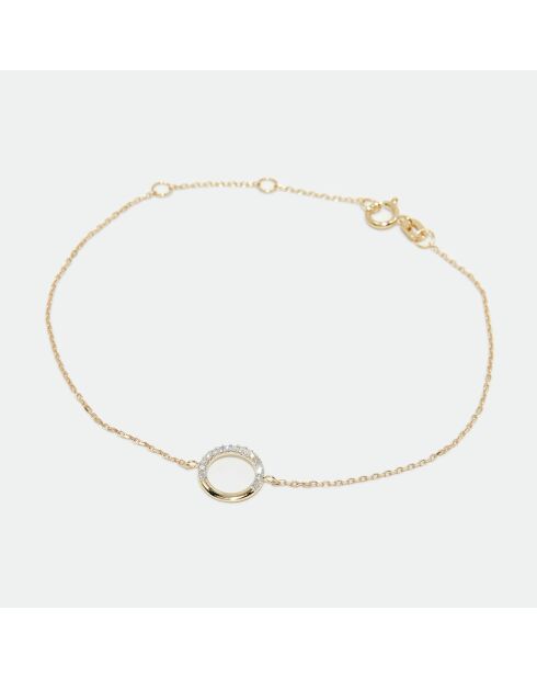 Bracelet Diamants 0.064 ct or jaune