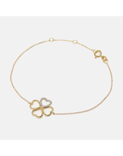 Bracelet Rita Diamants 0.045 ct or jaune