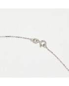 Colgante de oro blanco con diamantes de 0,035 quilates y zafiros de 0,199 quilates