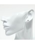 Boucles d'oreilles Diamants 0.128 ct or blanc