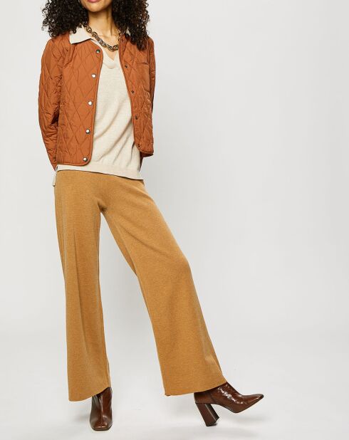 Blouson court matelassé collection EDC by Esprit camel