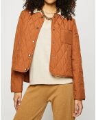 Blouson court matelassé collection EDC by Esprit camel