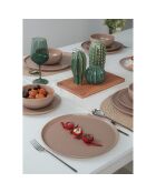 Service de table en Céramique taupe - 18 Pieces