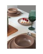 Service de table en Céramique taupe - 18 Pieces