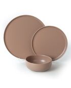 Service de table en Céramique taupe - 18 Pieces