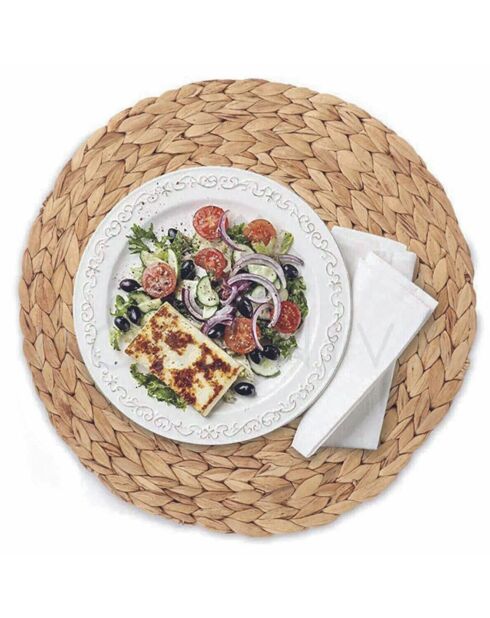 6 Sets de table marron - D.37 cm