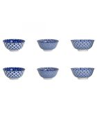 6 Petits bols en Porcelaine Azuli bleus - D. 11x6 cm