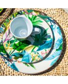 6 Mugs en Porcelaine Borneo verts - 11.8x7.8x9.8 cm