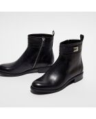 Bottines en Cuir Padma noires