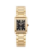 Montre Femme Quartz en Acier & Diamants 0.0415 ct Fontaine dorée